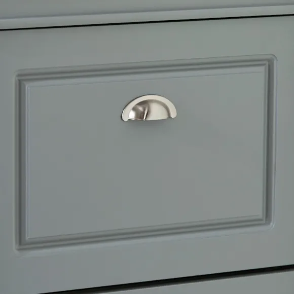 SoBuy lysegrå skoskab med 3 døre 24x53.01x116.99cm, moderne FSR94-HG