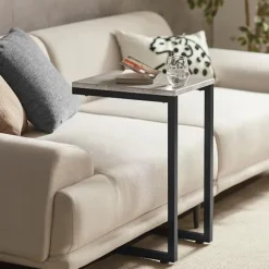 SoBuy lysegrå sofabord 30x40x60cm, moderne FBT44-HG
