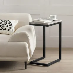 SoBuy lysegrå sofabord 30x40x60cm, moderne FBT44-HG