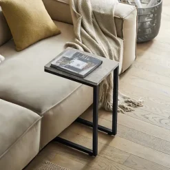 SoBuy lysegrå sofabord 30x40x60cm, moderne FBT44-HG