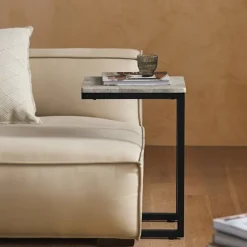 SoBuy lysegrå sofabord 30x40x60cm, moderne FBT44-HG
