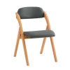 SoBuy mørkegrå klapstol med sammenklappelig og pladsbesparende 47x51x78cm, funktionel FST92-SG