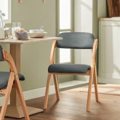 SoBuy mørkegrå klapstol med sammenklappelig og pladsbesparende 47x51x78cm, funktionel FST92-SG