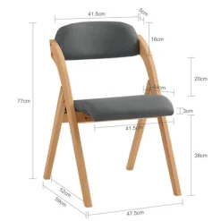 SoBuy mørkegrå klapstol med sammenklappelig og pladsbesparende 47x51x78cm, funktionel FST92-SG