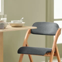 SoBuy mørkegrå klapstol med sammenklappelig og pladsbesparende 47x51x78cm, funktionel FST92-SG