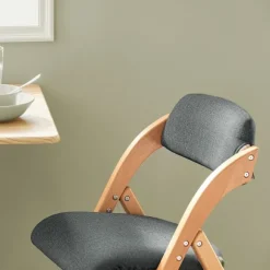 SoBuy mørkegrå klapstol med sammenklappelig og pladsbesparende 47x51x78cm, funktionel FST92-SG