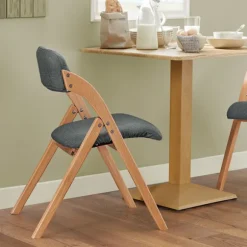 SoBuy mørkegrå klapstol med sammenklappelig og pladsbesparende 47x51x78cm, funktionel FST92-SG