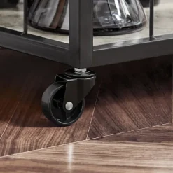 SoBuy Serveringsvogne med bakke Køkkenvogne FKW56-HG Grey