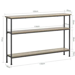 SoBuy Sidebord, Vitrineskab, Hall møbel, Skænk, FSB49-PZ