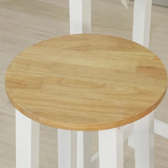 SoBuy skrivebord med skuffe Barbord Spisebord med stole FWT50-WN