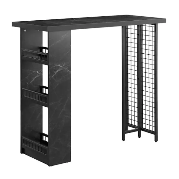 SoBuy sort barbord 120x50x105cm, industriel FWT100-SCH