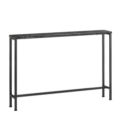 SoBuy sort entrékonsol med udtrækkelig og pladsbesparende og nem at samle 120x20x80cm, moderne
