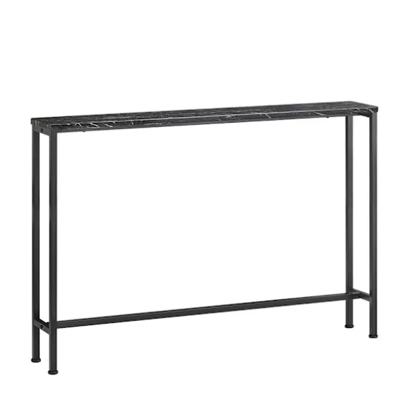 SoBuy sort entrékonsol med udtrækkelig og pladsbesparende og nem at samle 120x20x80cm, moderne