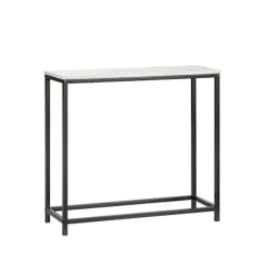 SoBuy sort entrékonsol 80x29.5x74.5cm, vintage FSB29-SCH