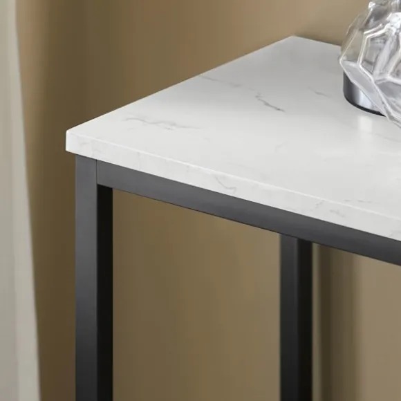 SoBuy sort entrékonsol 80x29.5x74.5cm, vintage FSB29-SCH
