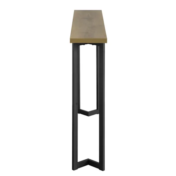 SoBuy sort entrékonsol 119.5x19.5x75cm, industriel FSB50-PF