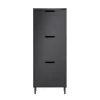 SoBuy sort skoskab med 4 døre 19x50.01x129.01cm, moderne FSR151-H-SCH
