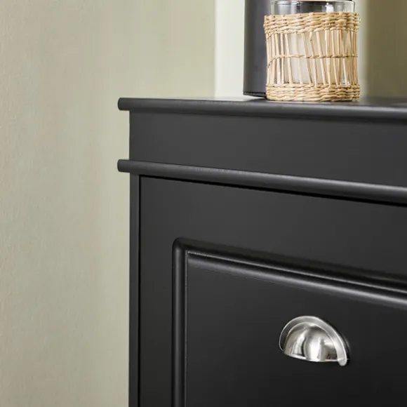 SoBuy sort skoskab med 3 døre 24x53.01x116.99cm, moderne FSR94-SCH
