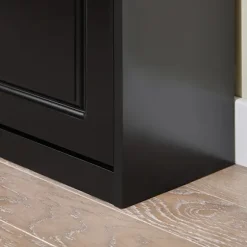 SoBuy sort skoskab med 3 døre 24x53.01x116.99cm, moderne FSR94-SCH