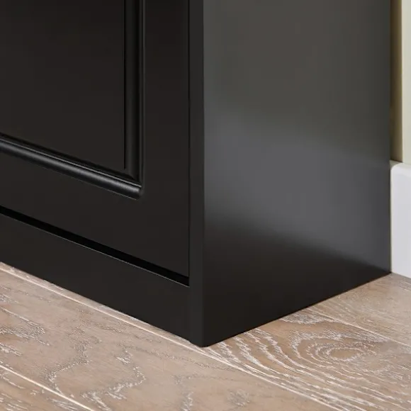 SoBuy sort skoskab med 3 døre 24x53.01x116.99cm, moderne FSR94-SCH