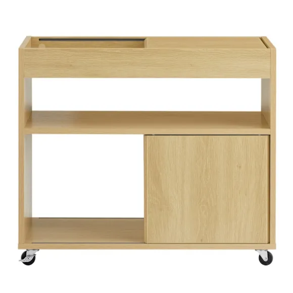 SoBuy Stuebord med 2 døre i træ 30x70x60cm, moderne FBT152-N
