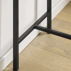 SoBuy træ bord med 2 skamler med pladsbesparende 80x50x87cm, industriel OGT10-N