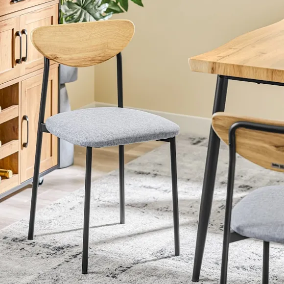SoBuy træ bord med 4 stole og kompakt bord med 4 stole 110x68x76cm, moderne OGT52-N