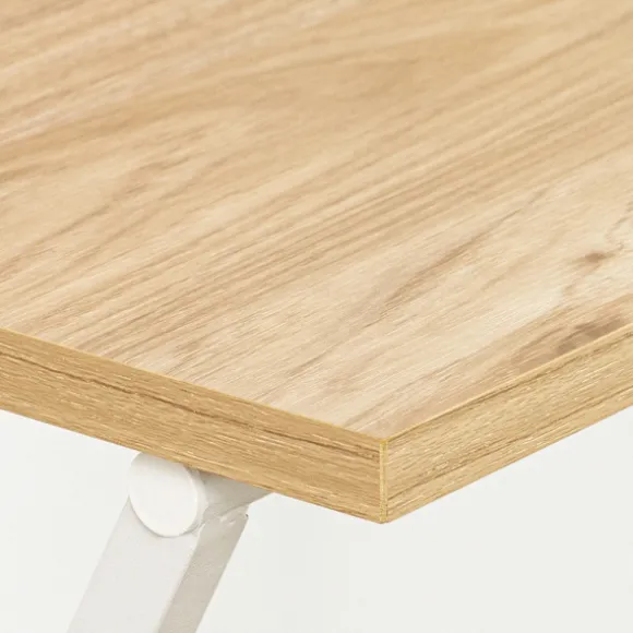 SoBuy træ computerbord med sammenklappelig og pladsbesparende 63.5x40x78.5cm, minimalistisk FWT88-WN