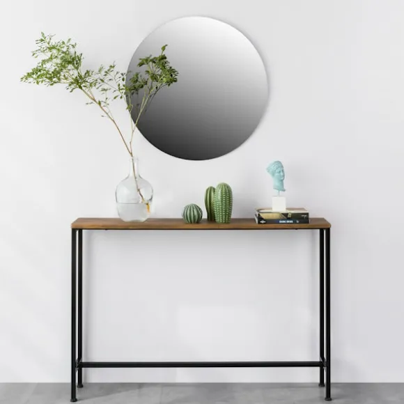 SoBuy træ entrékonsol med udtrækkelig og pladsbesparende 120x20x80cm, industriel FSB19-XL-N