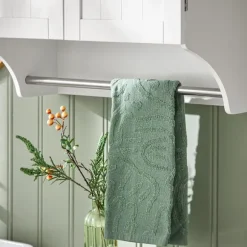 SoBuy Væghængt møbel med 2 døre i hvid 60x30x60cm, funktionel BZR84-W