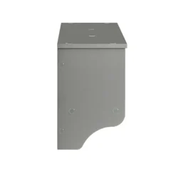 SoBuy Vægmonteret knagerække med 3 hylder i grå 100x20x31cm, moderne FRG282-HG
