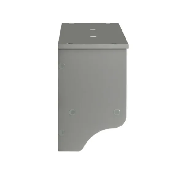 SoBuy Vægmonteret knagerække med 3 hylder i grå 100x20x31cm, moderne FRG282-HG