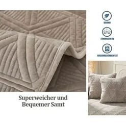 Sofa / Sovesofa Betræk, Sofa Betræk L Form/U Form/Hjørnesofa 3/2/1 Personers, Sofa Kastetæppe, Varmt Super Blødt Velour Sofa Beskyttelsestæppe Gray 70*150cm | Fyndiq