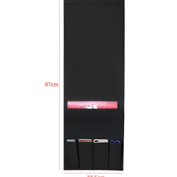 Sofa armlæn organizer magasiner fjernbetjening holder vandtæt caddy taske sofa opbevaringspose til iPad mobiltelefon bøger tissue snacks black