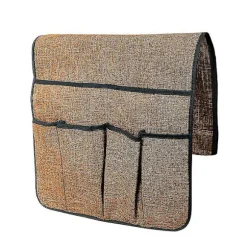 Sofa Armlæn Organizer med 6 Lommer Fjernbetjening Holder på Sofa Stol Arm Opbevaring Pung til Magasin