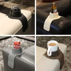 Sofa armlæn organizer med kopholder bakke stol arm tv fjernbetjening holder til lænestol sofa lænestol sengeopbevaringslommer taske