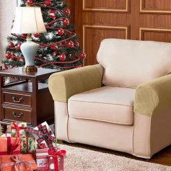 Sofa armlænbeskyttere til lænestole, sofaer, skridsikker lænestol, 2 stk./sæt, fleece premium, strækbar stol sofa armlænbeskytter strækpasform