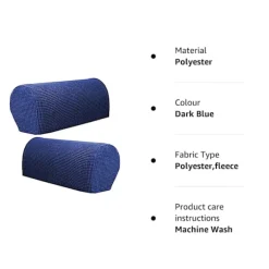 Sofa armlænbeskyttere til lænestole, sofaer, skridsikre lænestole, 2 stk./sæt, fleece premium, strækbare stol sofa armlænbeskytter strækpasform