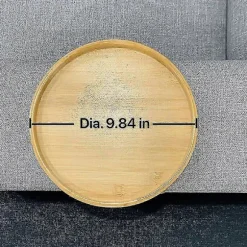 Sofa Armlæns Clip Type Rund Bambus Bakke Gave