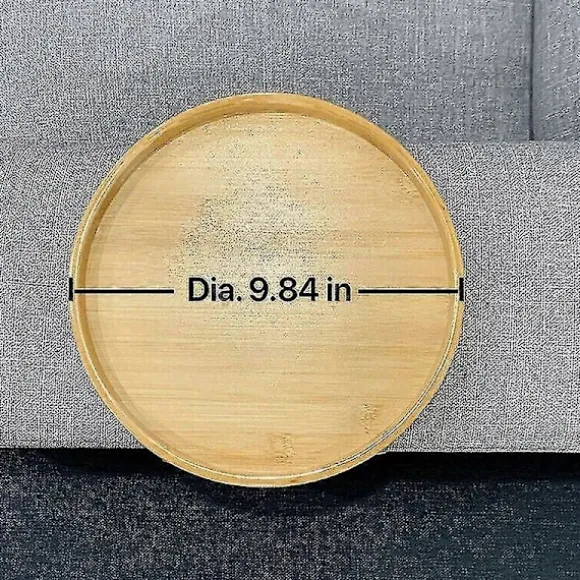 Sofa Armlæns Clip Type Rund Bambus Bakke Gave