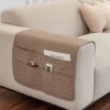 Sofa Armlæns Håndklæde, Nyt, med Opbevaringslomme, Magasin, Fjernbetjening Beige 50*90CM