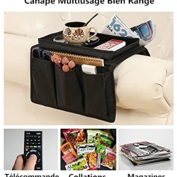 Sofa Armlæns Holder Sofa Bakke Opbevaringstaske Hængende Opbevaring Armlæn