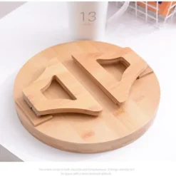 Sofa Armlænstray, 25cm, Træ Sofa Tray til Mad og Drikke, Foldbar Armlænstray, Klips-på Sofa Tray, Sofa Tray til Drikkevarer, Snacks, Magasin