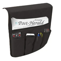 Sofa Armrest Hængende Opbevaringspose Fjernbetjening Snack Tidy Organiser Hjem(sort)