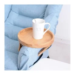 Sofa Bakke Bord Sofa Armlæn Clip-on Bakke Træ Sofa Bakke Praktisk Tv Bakke Til Fjernbetjening Kaffe
