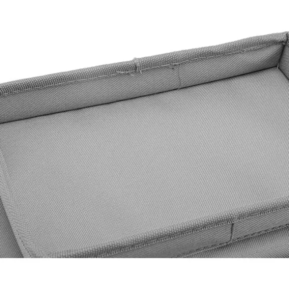 Sofa Bakke Bordklemme på Sidebord, Sammenklappeligt Sofa Armbordsbord Aftagelig Armlænsbakke til Spisning og Drikning grå-FM- gray