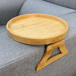 Sofa Bakkebord Sofa Armlæn Klips-På Bakke Bambus Sofa Bakke White