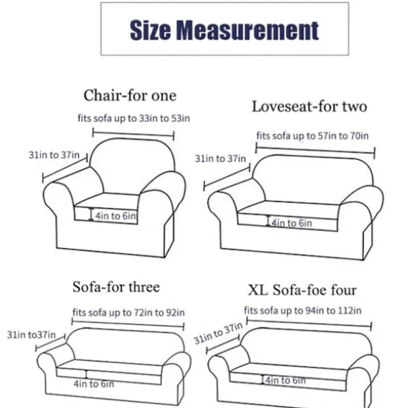 Sofa betræk, sofa betræk, lænestol betræk, elastisk sofa betræk, 1 stk