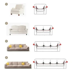 Sofa betræk, strækbart sofa betræk jacquard sofa beskytter (fjer, 1 personers sofa betræk: 90-140cm)