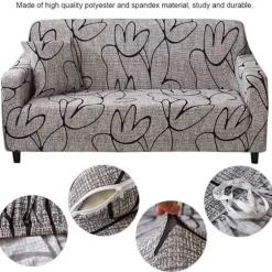 Sofa Betrækssæt Sofa Beskytter Vandafvisende Elastisk Støvbestandig Sofa Betræk Sofa Betræk Pude Sofa Måtte Beskytter 180-235cm